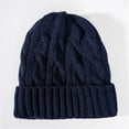 thumbnail image 1 of TINZ Cozy Solid Color Thick Warm Knitted Hat For Fall And Winter Winter Warm Hats Trapper Hat Men Thermal Trapper, 1 of 3