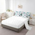 thumbnail image 3 of YST Butterfly Comforter Set 7-Piece, Flower Butterfly Bedding Set for Kids, King, 3 of 5