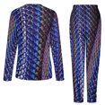 thumbnail image 6 of Colorful Snakeskin Pajamas Shiny Blue Print Warm Pajama Set Female 2 Pieces Room Oversized Graphic Nightwear Birthday Gift, 6 of 7