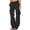 Black, variant on Fesfesfes Women Pant Ladies Solid Pants Hippie Punk Trousers Streetwear Jogger Pocket Loose Overalls Long Pants Sale Items