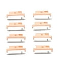 thumbnail image 2 of Adaptador De Correa De Reloj, Piezas De Repuesto Bloqueo Seguro Material Metálico Correa De Reloj Terminales De Interruptor Diseño Elegante 4 Pares Para Correas De 18-22 Mm, 2 of 7