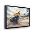 thumbnail image 3 of Designart 'Wooden Boat On The Baltic Shores At Evening Glow' Nautical & Coastal Framed Canvas Wall Art Print, 3 of 5