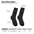 thumbnail image 4 of Goofa Spider Web Black Printed Men's Crew Socks, Soft Durable Breathable Moisture-Wicking with Odor Control Cotton socks, 4 of 9