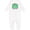 AA-White, variant on Cerebral Palsy Awareness Green Ribbon Rainbow Baby Romper Coveralls