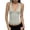 Beige, variant on Classic U Basic Sleeveless Tank Top for – Slim Fit Workout Camisole with Neck Modern Ripped Top Women Sheer Bodysuit Beaded V Neck Top Crop Top Set Sports 25th Birthday Tops for Women Ladies