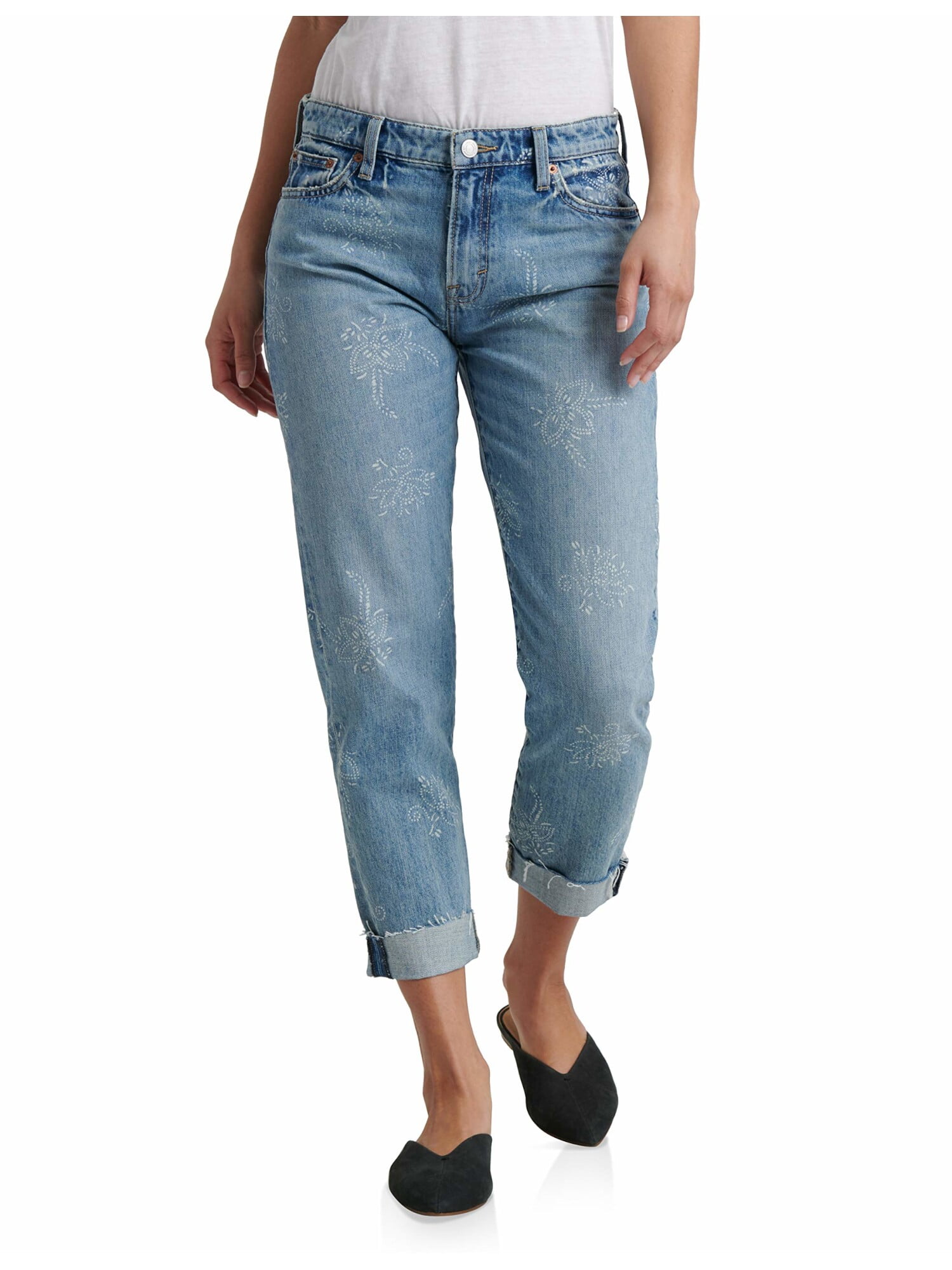 LUCKY BRAND Womens Light Blue Boyfriend 