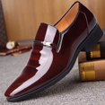 thumbnail image 4 of Zapatos de vestir de cuero para hombre, mocasines de cuero de moda, zapatos formales para hombre, zapatos de punta puntiaguda para hombre (25,5 cm), 4 of 4