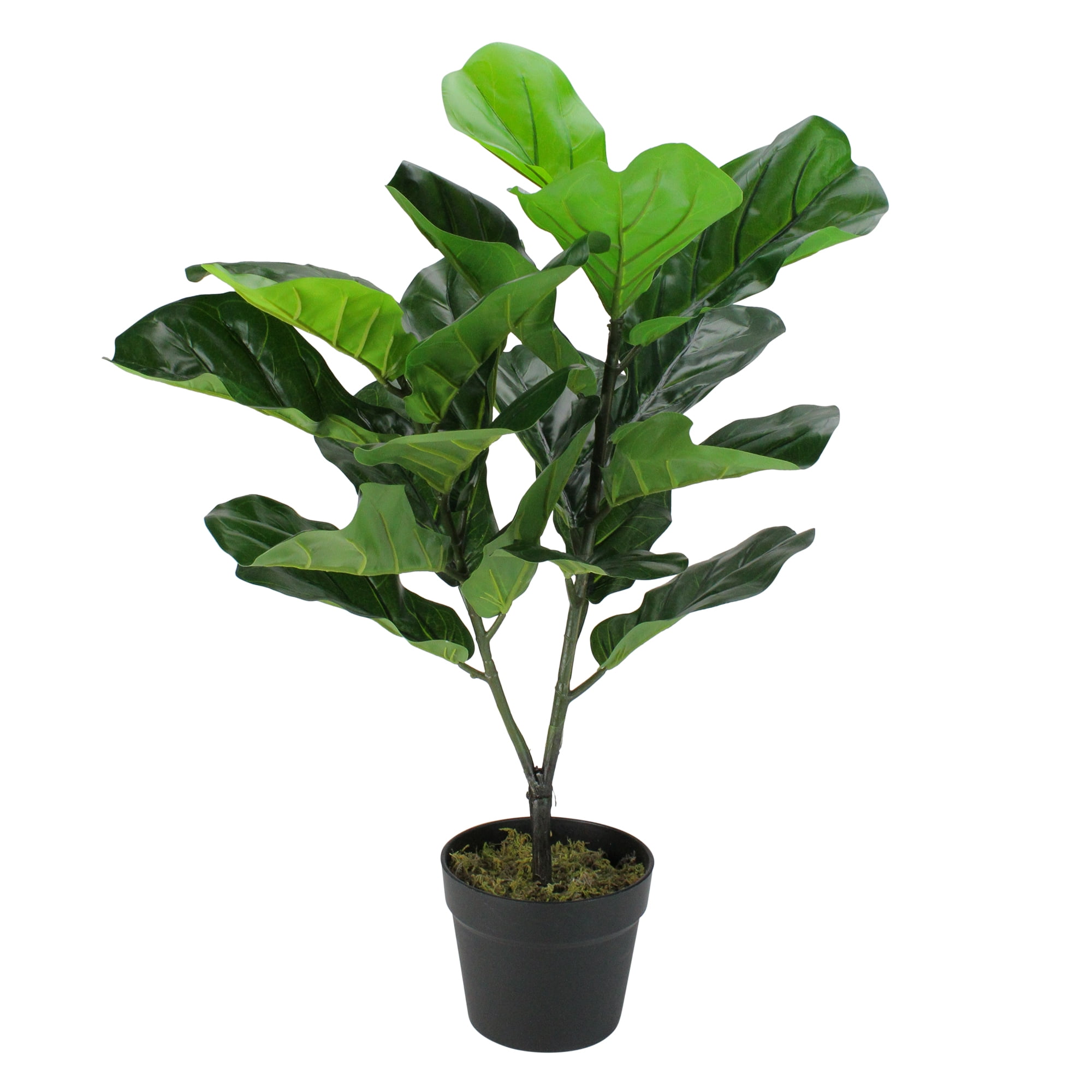 29" Dark Green Artificial Fiddle Leaf Fig Potted Plant 29" Dark Green Artificial Fiddle Leaf Fig Potted Plant