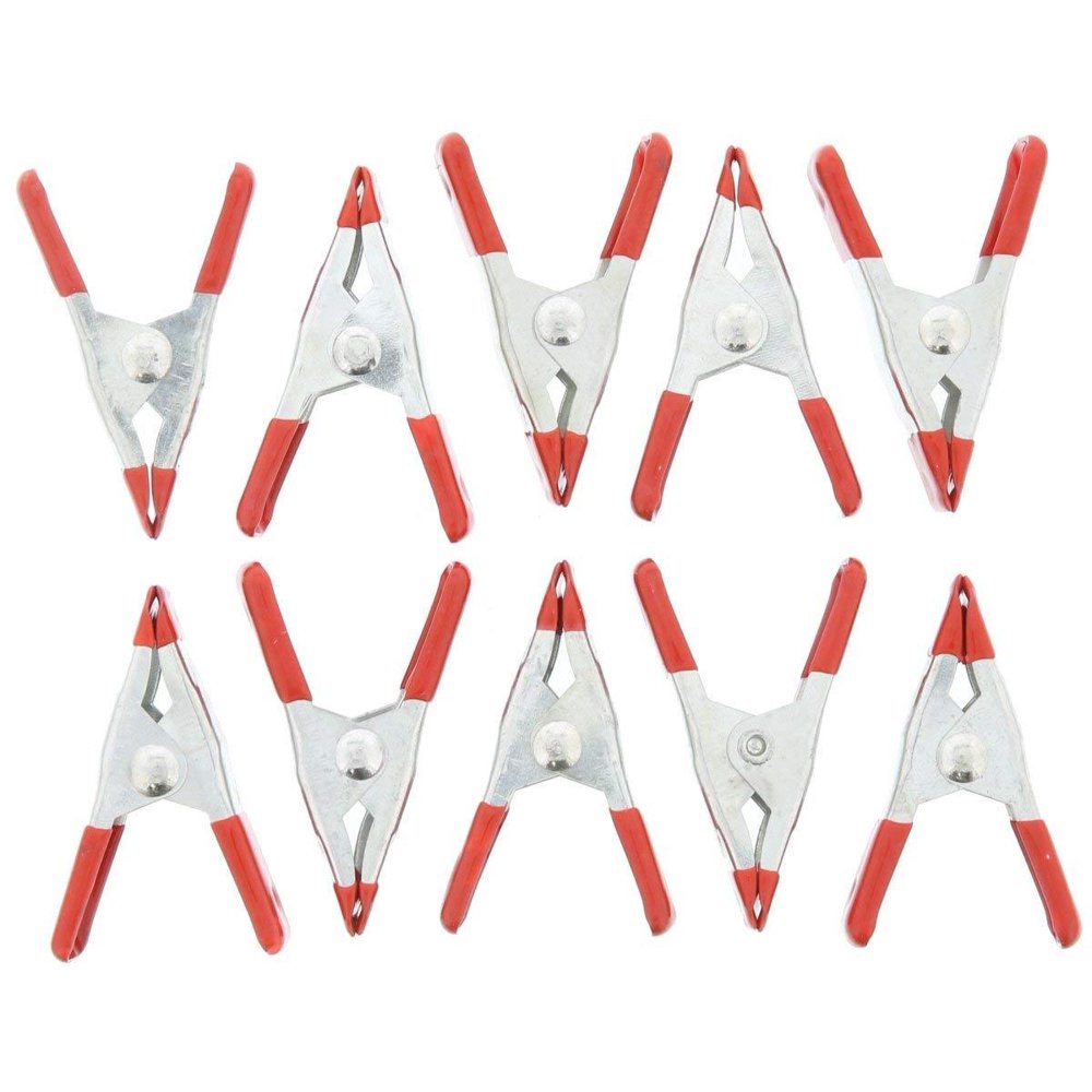 10 Pack Of Mini Small Size Spring Clamps