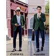 thumbnail image 4 of COOFANDY Mens Regular Fit Dress Jacket Suit Blazer Lightweight Sport Jackets Casual Sports Coat, 4 of 6