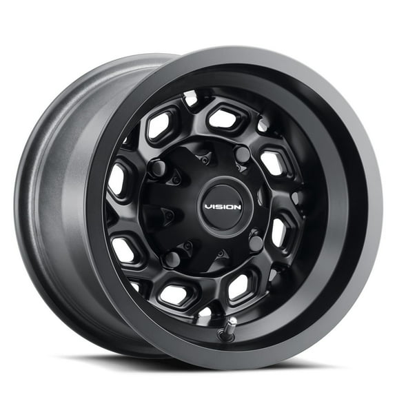 14x7 Vision ATV/UTV 361 Spyder UTV Matte Black Wheel 4x156 (2.5mm)