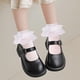 thumbnail image 3 of 10 pares de calcetines de encaje con volantes para niñas pequeñas, calcetines de malla con ojales de algodón con volantes en el tobillo, vestido suave, calcetines de princesa para niños 9-13, 3 of 5