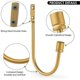 thumbnail image 4 of 2pcs Metal Curtain Holdbacks, Decorative Wall Mounted Drapery Tiebacks, 4 of 4