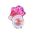 thumbnail image 2 of Byndra Christmas Neon Santa Light, Christmas Decoration Indoor, LED Hanging Sign Light for Window Wall Room and Holiday Party Decor, 2 of 6