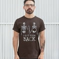 thumbnail image 3 of Tee Hunt I Got Your Back T-Shirt Happy Halloween Spooky Skeletons Men's Tee, Brown, Large, 3 of 5