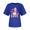 thumbnail image 6 of AGWOLF Valentine's Day Shirts for Women Cute Gnome Graphic Tees Loose Fit Short Sleeve Tshirts Casual Love Print Crewneck Tshirt Valentines Gifts for Women, 6 of 7