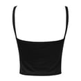 thumbnail image 5 of CAIXIA Ribbed Tank Tops for Women High Neck Casual Sleeveless Sweaters Ribbed Knit Double Lined Workout Tops Slim Fit Camisoles for Women Casual Summer Clothes 2026,Black, 5 of 6