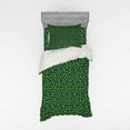 thumbnail image 2 of Ambesonne Abstract Bedding Set 4 Pcs, Green Toned Shapes, Queen, Sea Green and Green, 2 of 3