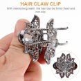 thumbnail image 2 of 3 uds pinza de pelo de cristal de Metal pinza de pelo Vintage pinza de mandíbula de pelo Jumbo pasadores de pelo de peinado mandíbulas aleación de Zinc púrpura mujer elegante, 2 of 5
