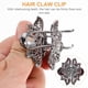 thumbnail image 2 of 3 uds pinza de pelo de cristal de Metal pinza de pelo Vintage pinza de mandíbula de pelo Jumbo pasadores de pelo de peinado mandíbulas aleación de Zinc púrpura mujer elegante, 2 of 5