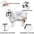 thumbnail image 2 of LLC Large Dog Hooded Transparent Raincoat with Windproof and Waterproof Features, Elastic Cuffs, and Adjustable Fit - Ideal for Medium and Large Dogs up to 10XL, 2 of 5