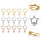 thumbnail image 4 of 60 piezas de llaveros de aleación de zinc con diseño de estrella y hebillas para colgar llaves., 4 of 6