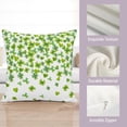 thumbnail image 3 of St Patricks Day Pillow Covers 16x16 Set of 2 Green Shamrock Heart Pillows Cases Saint Patricks Day Spring Holiday Farmhouse Outdoor Cushion Covers for Couch Sofa Home Room Bed, 3 of 6