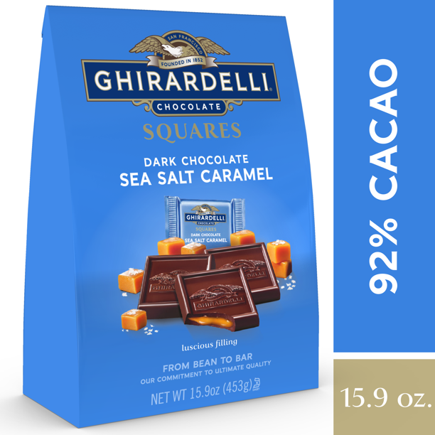 Ghirardelli Dark Chocolate Squares with Sea Salt Caramel ...