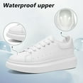 thumbnail image 5 of Platform Casual Men Women Sneakers with Memory Foam Insole Shoes Non Slip Lace Up Stylish Soft Comfortable Dress Sneaker, 5 of 7