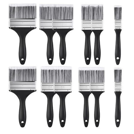 

12 Pieces Fence Brush Paint Brush Set Decorating Brushes for Furniture Wall Painting Bristle Suitable for All