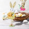 thumbnail image 6 of Fasiaou Large Flower Bunny Figurine Easter Ornament for Home Desktop and Shelf Decoration Displays,Yellow, 6 of 7
