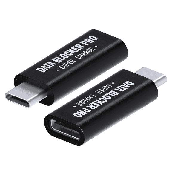 MMOBIEL USB Data Blocker 2-Pack USB-A to USB-C Charge Only Adapter