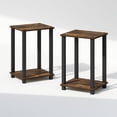 thumbnail image 4 of Mesita de noche Furinno Simplistic Compact Amber Pine/Black x2, 4 of 7