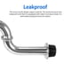 thumbnail image 5 of Monstrate Sifón fregadero P trampa de acero inoxidable tubo de drenaje desmontable resistente a altas temperaturas para fregaderos de baño Accesorios de baño, 5 of 6
