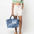 thumbnail image 2 of Large Capacity Beach Bag BARTH with Handmade Tassel, Fashion Printed Denim Tote Bag, 2 of 5