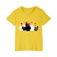 thumbnail image 2 of Lovzfmll Cute Printed Short Sleeve Tee for Boys & Girls, Fashion Cotton Casual Top, Playful Graphic Crew Neck Shirt for Kids 4-5 Years, 2 of 6