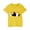 Yellow, variant on JoyHoop Girls Letter Print Short Sleeves Casual Tops Chicken Graphic T-Shirt