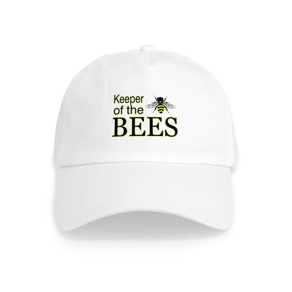 CafePress - Keeping Bees Cap - Adjustable 100% Brushed Unisex Casual Cotton Baseball Cap, Beige, 1