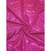 Nylon Spandex 4 Ways Stretch Shatter Glass Mystique Fabric by The Yard or Bulk (Pink)
