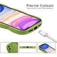 thumbnail image 6 of for iPhone 12 Case 6.1 Inch Curly Wave Frame Phone Case Cute Design Color Aesthetic Phone Case Soft TPU Shockproof Protective Bumper Case Cover for Girls, Green, 6 of 14