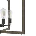 thumbnail image 4 of Hunter - Woodburn 4-light Noble Bronze, Extra Large Pendant Light, Dimmable, Modern Style, Rectangle Shaped, for Bedrooms, Dining, Living Rooms - 19808, 4 of 7