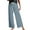 Light Blue, variant on Women's New Thin Elastic Loose Large Size Korean Version of Everything Long Trousers Casual Trousers Haren, Black, L