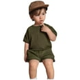 thumbnail image 2 of Trendy Boys Outfits & Sets for Toddlers - Summer Short Sleeve T-Shirts and Shorts Combination for Comfortable, 2 of 3