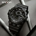 thumbnail image 2 of SANDA 2022 New Men Watches Top Brand 50M Waterproof Military Wristwatch LED Alarm Clock Sport Watch Male relogios masculino 3131, 2 of 6