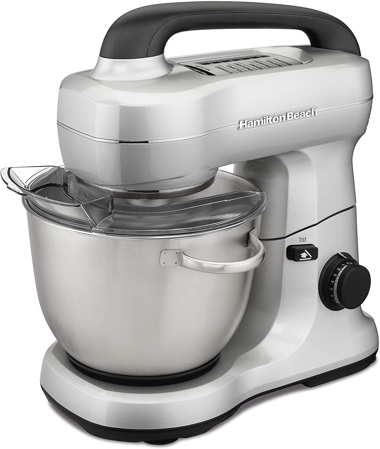 Hamilton Beach Electric Stand Mixer, 4 Quarts, 7 Speeds with Whisk