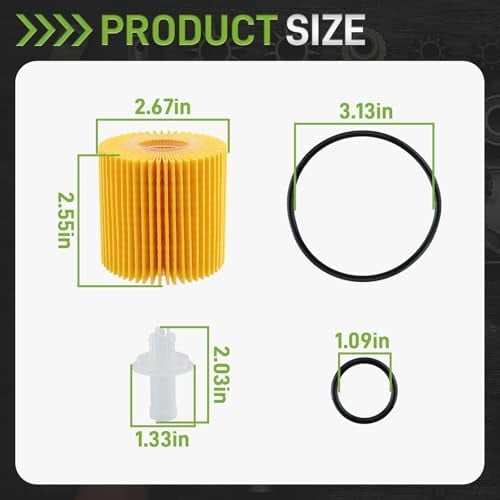 Engine Oil Filter - 6 Pack Compatible with Toyota Camry 2007-2017, Lexus, Scion, RAV4, Highlander$$Vehicle Parts & Accessories