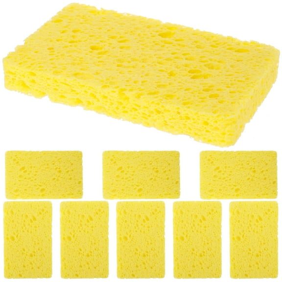 GOOHOCHY sponge pads Cleaning Sponge Cellulose Sponge Household Users Bathroom Use 10pcs