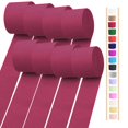thumbnail image 1 of Cintas de papel crepé ODDODDY color borgoña, 8 rollos, 4,5 cm x 25 m, 1 of 7
