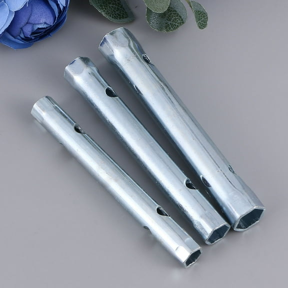 WESIEVYA Carbon Steel Faucet Wrench 3Pcs for Bathtub Sink and Washing Pool with Double-Ended Design