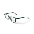 thumbnail image 2 of Walmart Women's MC015 Jasmine Square Prescription Eyeglasses with Case, Green Tortoise, 2 of 6